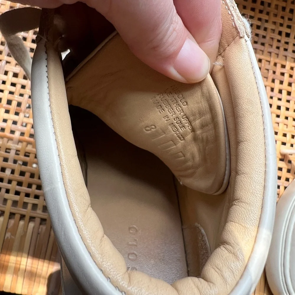 Nisolo Reina High Top Sneaker in Bone - Picture 10 of 11